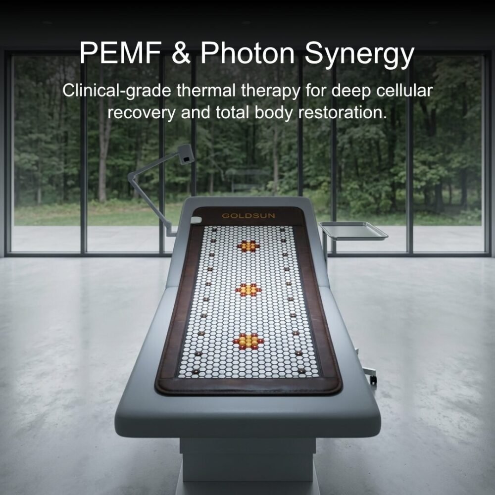 GoldSun PEMF Therapy Mat with Photon Laser Lights for Pain Relief & Healing | Ideal for Home & Clinic Use - Image 2