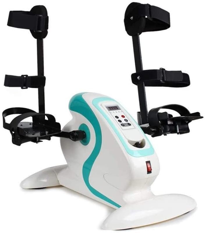 Motorized pedal exerciser with leg supports